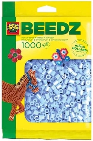 SES Creative likalne perlice – svetlo modre, 1000 kos