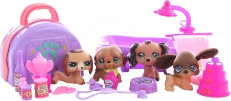 komplet kužkov z dodatki za igro in nego