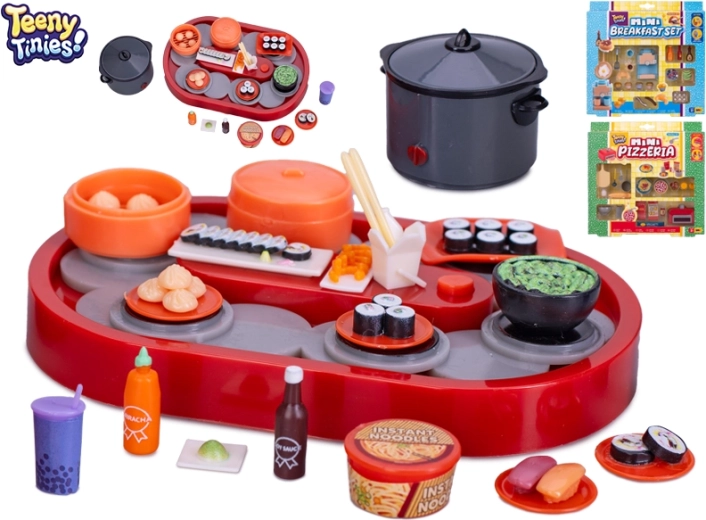 Teeny Tinies set mini dodatkov za restavracijo za punčke