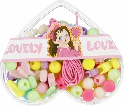 Beads and elastic cord for immediate crafting
