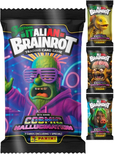 Panini Skifidol Italian Brainrot TCG Cosmic Hallucination booster pack - 1 piece