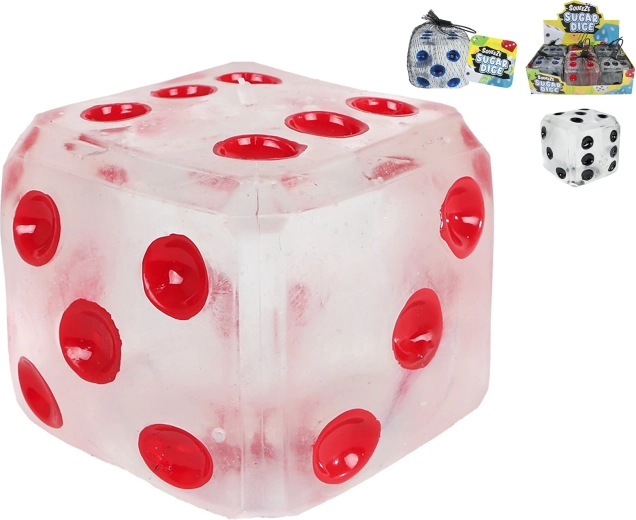 Igralna kocka Sugar Mega – raztegljiva 7 cm (6 kosov)