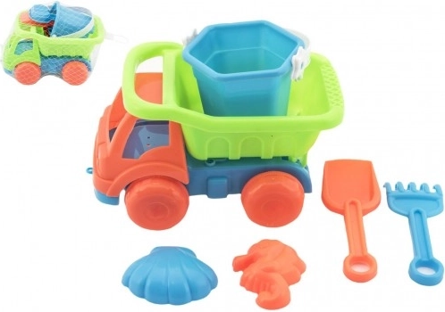 Avto za peskovnik z dodatki 16 cm plastična mreža