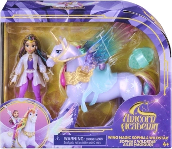 Unicorn Academy čarobna krila Wildstar in Sofia 11 cm