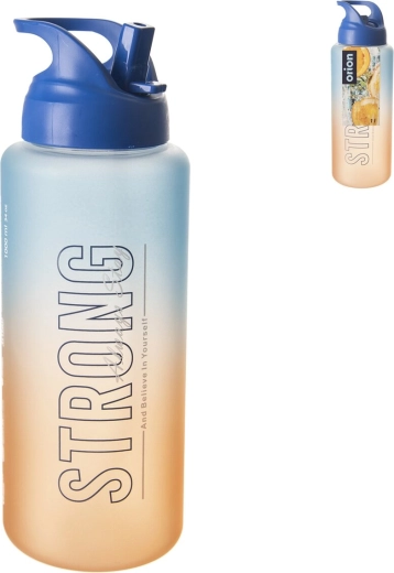 Tritanová fľaša moly modro-oranžová 1 l