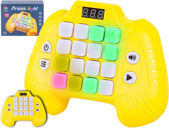 Elektronska spominska igra za otroke v obliki gamepada, rumena - 1 kos