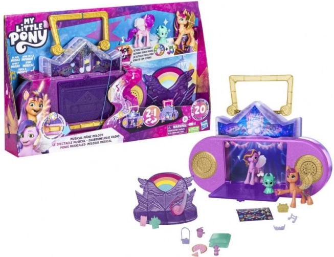 My Little Pony glasbeni set 2 v 1 s princeso Pipp