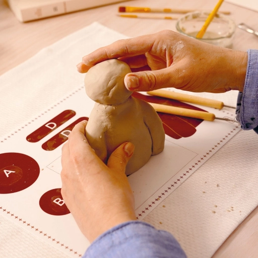 Mehka in plastična glina za fine detajle