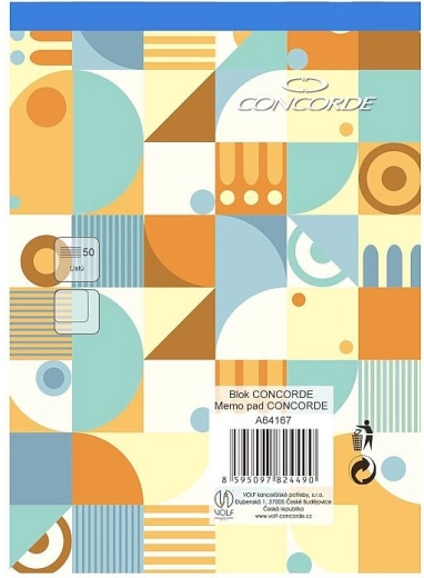 Blok CONCORDE A6 čisti, 50 listov