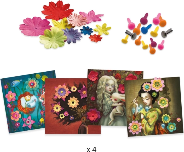 Plasteni cvetovi za 3D učinek