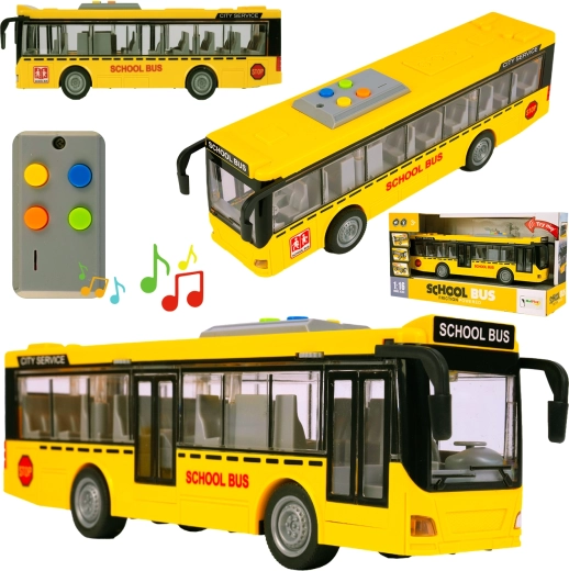 Avtobus na vztrajnik 1:16 z lučmi in zvokom