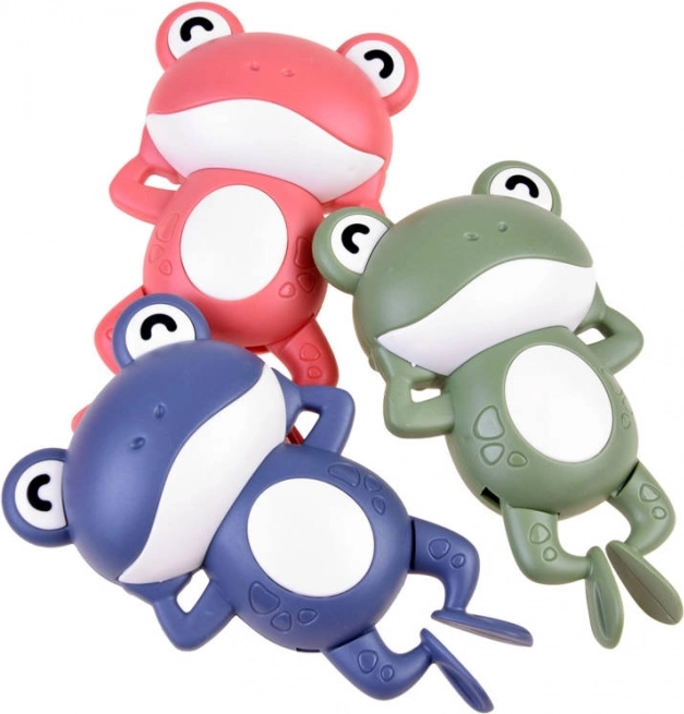 Plavajoča žaba kot igrača za kopel