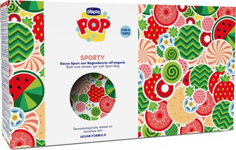 Chicco POP shower and bath gel Watermelon Splash 300 ml with sports pouch