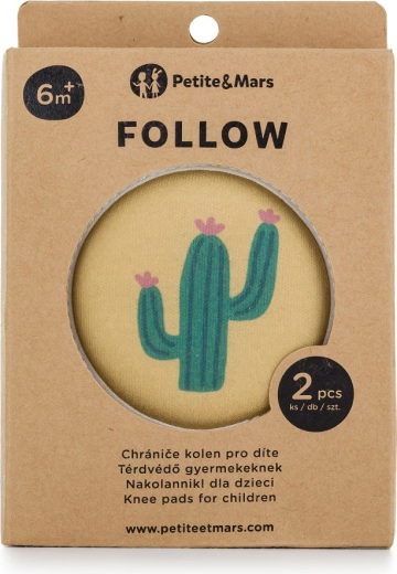 Petite&Mars elastični ščitniki za kolena za plazenje Follow Intense Ochre
