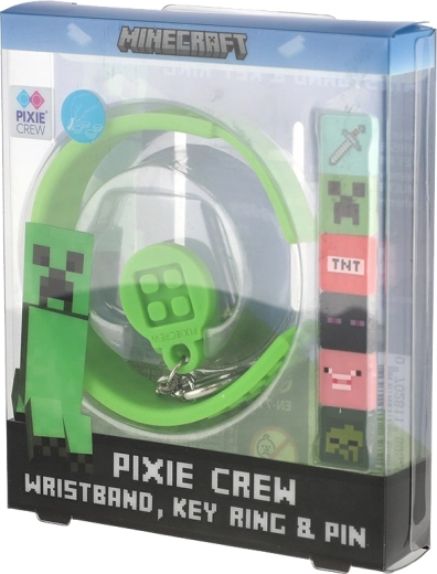 Pixie Crew komplet 3 v 1: zapestnica, obesek za ključe in značka
