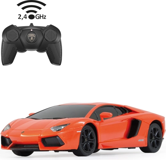 RC-avtomobil Lamborghini Aventador v merilu 1:24, oranžen