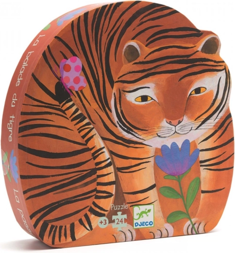 Djeco puzzle Tiger on a Walk (24 pieces)