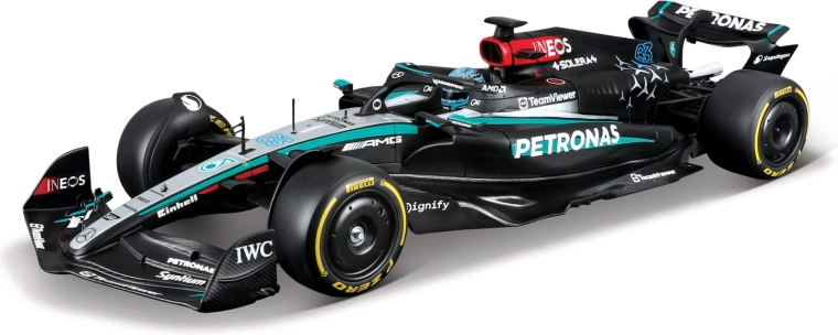Bburago sestavljalni komplet dirkalnega modela F1 Mercedes‑AMG Petronas W15 2024 George Russell 1:24