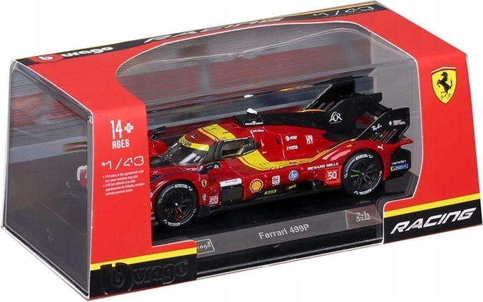 BBU zbirateljski model Ferrari 499P rdeč št. 50 1:43