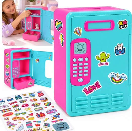 Interactive kids box – code money box safe with music and math game - 1 piece