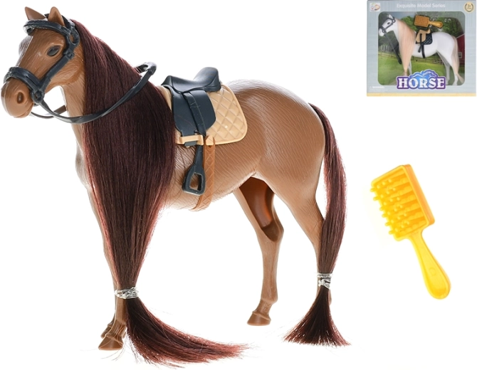 Figurica konja 15 cm z dodatki