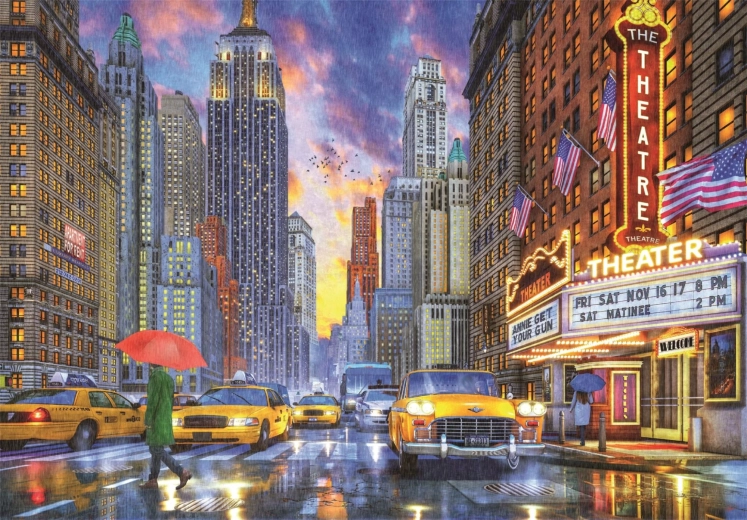 Clementoni puzzle Deževen Manhattan 2000 kosov