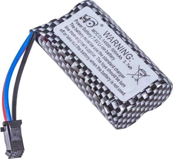 Li-ionski akumulator 7,4 V 500 mAh za RC drift avto SC16A – 1 kos