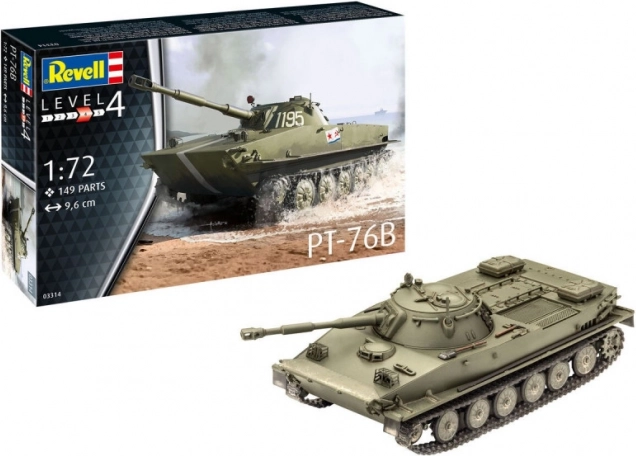 Plastični model tankov PT-76B