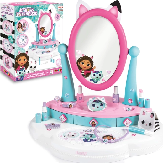 Smoby Gabby’s Dollhouse Children’s Dressing Table with 12 Accessories