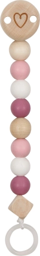 Goki baby pacifier clip chain with a heart - 1 piece