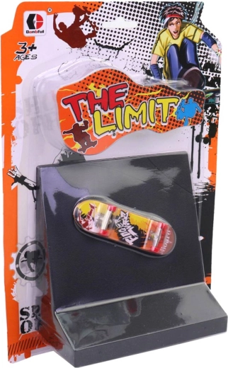 Prstni skateboard fingerboard set z rampo - 1 kos
