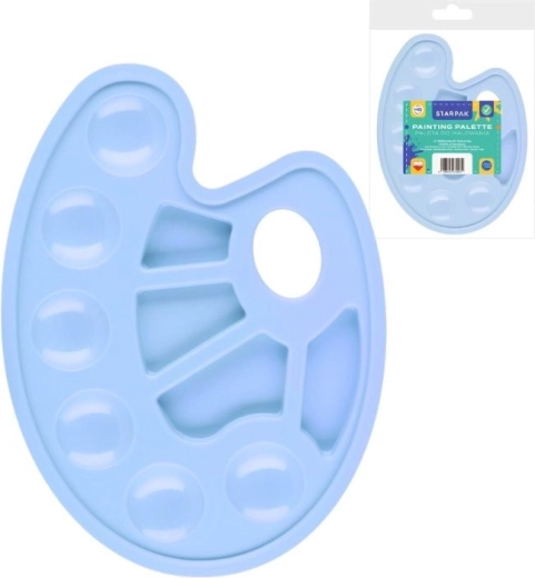 Modra plastična slikarska paleta z 10 predalčki - 1 kos