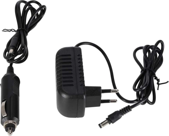 Napajanje iz omrežja in iz vžigalnika v avtu