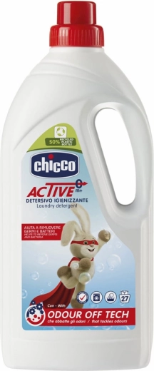 Chicco gel za pranje Active 1,5 l za dojenčke (27 pranj)