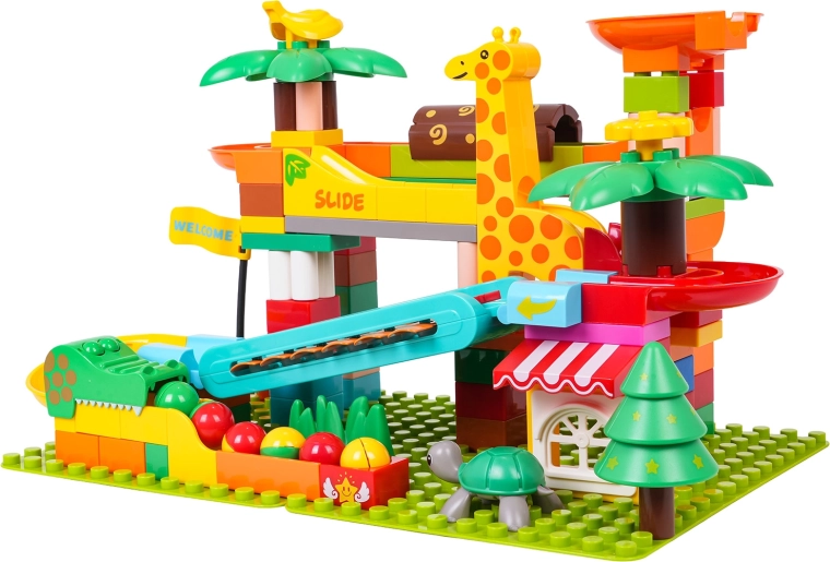 Ustvarjalna kroglična steza v safari motivu