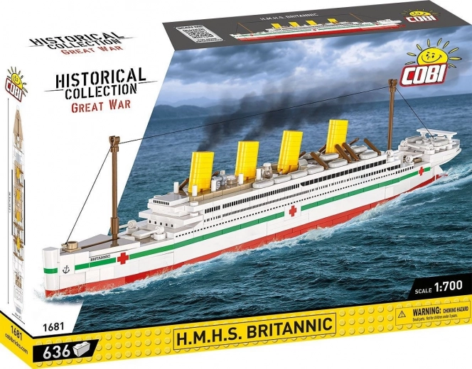 Gradbeni komplet HMHS BRITANNIC 1:700 – 636 kosov od COBI