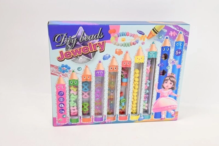 Set perlic za izdelavo nakita v tubah