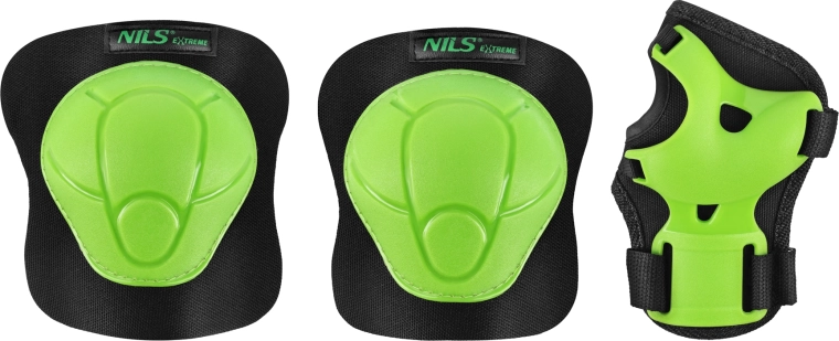 Komplet ščitnikov za rolanje in skateboard NILS Extreme H210 zelena – M