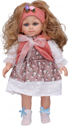 Punčka z mašno 39 cm