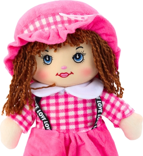 Prisrčen outfit v rožnatem karo vzorcu