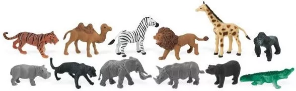 Živali iz džungle – set 48 mini ročno poslikanih živali