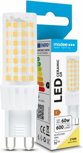 LED žarnica G9 6W toplo bela MODEE LIGHTING Ceramic