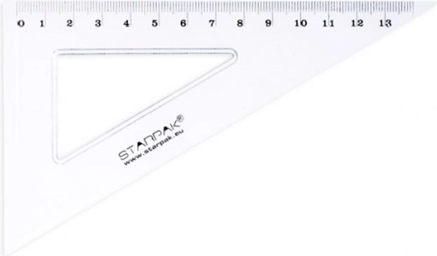 Trikotno ravnilo 13 cm
