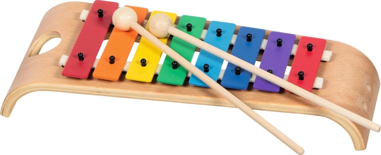 8 metal tones and 2 mallets included