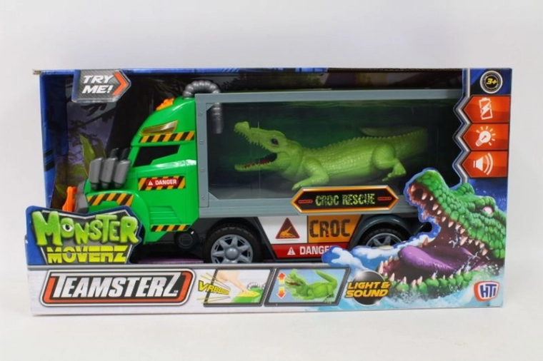 Teamsterz Monster Moverz tovornjak s krokodilom – svetloba in zvok