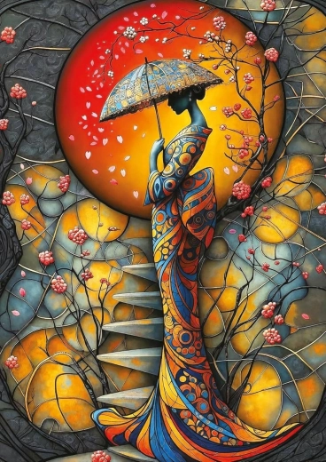 Sestavljanka Češnjev dež 1000 koščkov ART PUZZLE