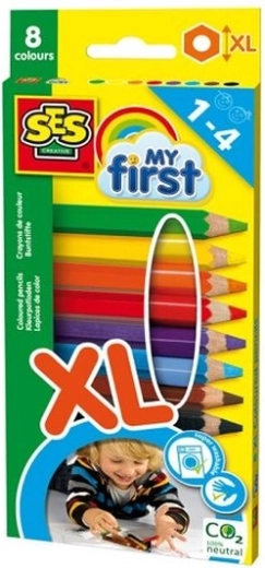 SES My First ekstra debele barvice XL 8 kosov