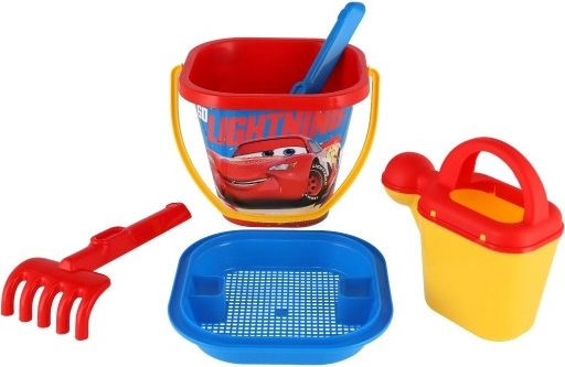 Square bucket with Disney Cars motif
