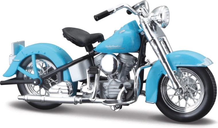 Maisto Harley-Davidson 1953 FL Hydra Glide 1:18 svetlo modra