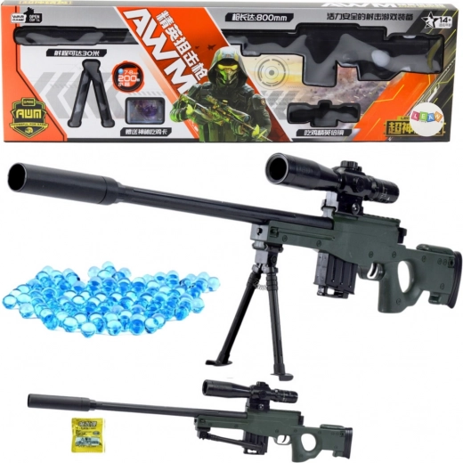 Ostrostrelska puška z gelnimi kroglicami AWM 80 cm